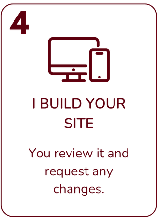 Web design process Step 4 - web designer will build the site Subthread Studio web design process Step 4 - web designer will build your site